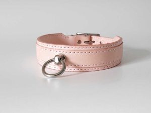 Collier BDSM Rose Pastel