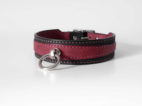 Collier d'appartenance Bordeaux / Noir