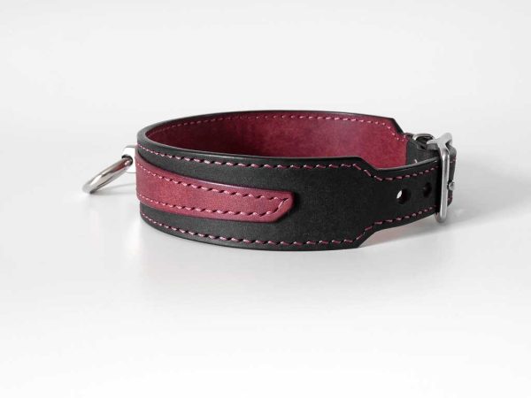 Collier d'appartenance Bordeaux Noir