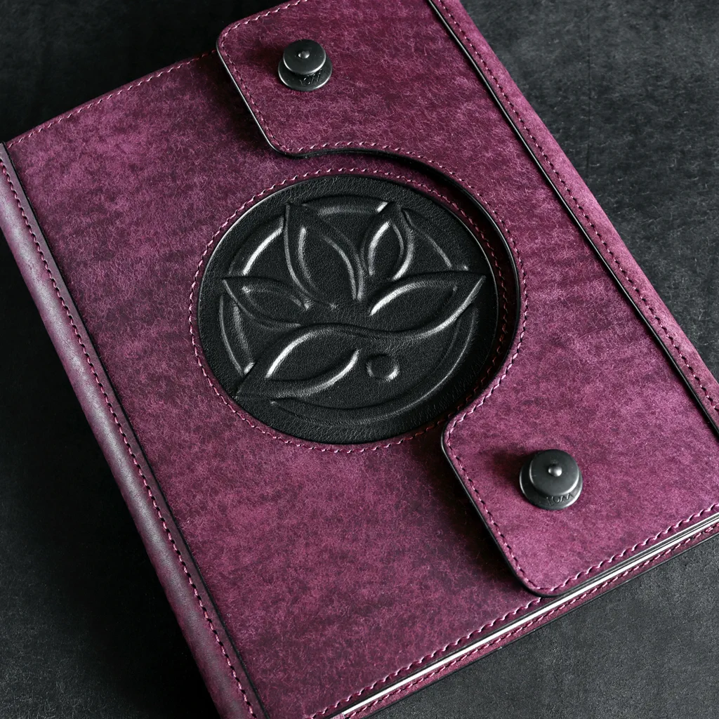 couverture de carnet en cuir